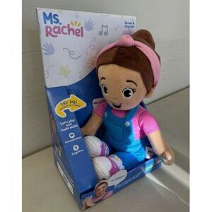 New Ms. Rachel Speak and Sing Doll Interactive Sensory 16-Inch Plush Doll